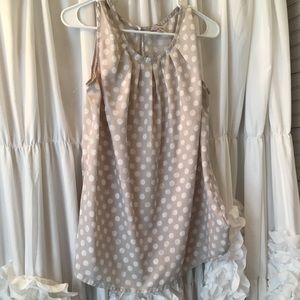 Polka Dot Merona Sleeveless Blouse